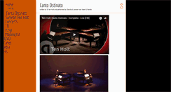 Desktop Screenshot of canto-ostinato.com