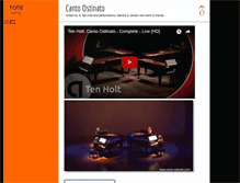 Tablet Screenshot of canto-ostinato.com